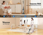 Corded Vacuum Cleaner Lightweight with Powerful Suction – 1L Dust Cup, 6-Stage Filtration, 90° Tilt, Self-Standing Design for Floors Stairs Carpet Hardwood Tile Pet Hair