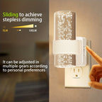 LED Night Lights Plug into Wall, 2 Pack 3000K Dimmable – Auto Dusk-to-Dawn Light Sensor, Adjustable Brightness, Modern Wall Mount for Hallway, Bedroom, Bathroom & Nursery – White & Black