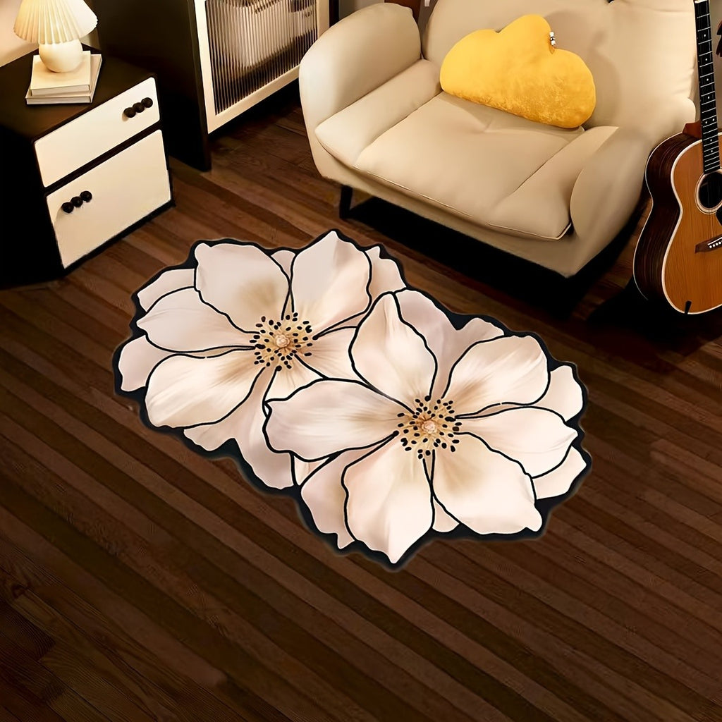 Diatom Mud Mat – Super Absorbent Quick-Dry Non-Slip Floor Mat for Bathroom, Kitchen & Living Room, Flower-Shaped Draining Mat, Home Decor Bath Mat, Multiple Sizes