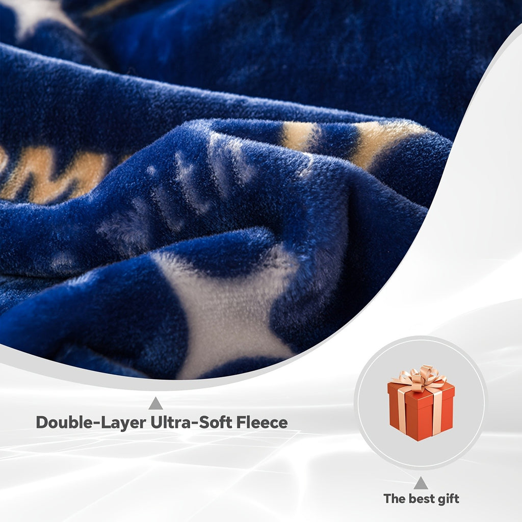 Soft Raschel Throw Blanket – 7 Colors, 2 Sizes, Cozy Knit Blanket for Home Decor, Sofa, Bed, Christmas Gift