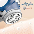Electric Fabric Shaver Lint Remover Battery Operated Portable Lint Roller with LED Light 2 Replaceable Blades Pilling Remover for Clothes Sweaters Blankets Couch in Blue