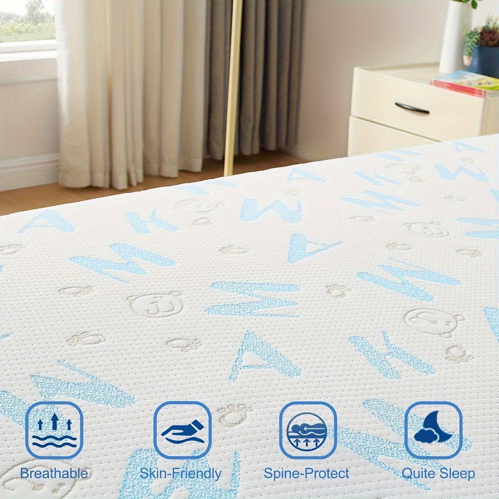 Cooling Memory Foam Mattress Bed in a Box 5 Inch & 6 Inch Medium Feel with Removable Washable Cover – Twin Twin XL Full Queen