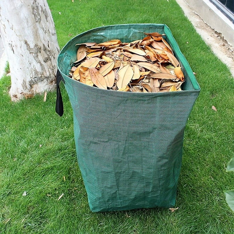 Garden Leaf Bags Reusable 52 Gallon with Handles Waterproof Yard Waste Bag for Fallen Leaves Plant Debris Lawn Clippings Compost 1 or 2 Pack