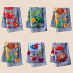 Kitchen Hand Towels Set 6 Pieces – Colorful Printed Tea Towels, Soft Absorbent Holiday Kitchen Cloths for Kitchen Decor & Cleaning