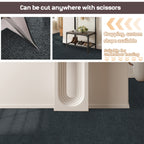 Non-Slip Striped Runner Mat – Self-Adhesive Trimmable Polyester Carpet for Hallway, Kitchen, Stairs, Garage & Patio | 5 Colors, 4 Sizes