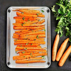 Stainless Steel Baking Tray Set with Cooling Rack & Mesh Basket - 12.5x8.6 Inch Cookie Sheet for Oven Baking, BBQ, Roasting & Vegetable Prep, Multi-Use Kitchen Set for Holiday Cooking