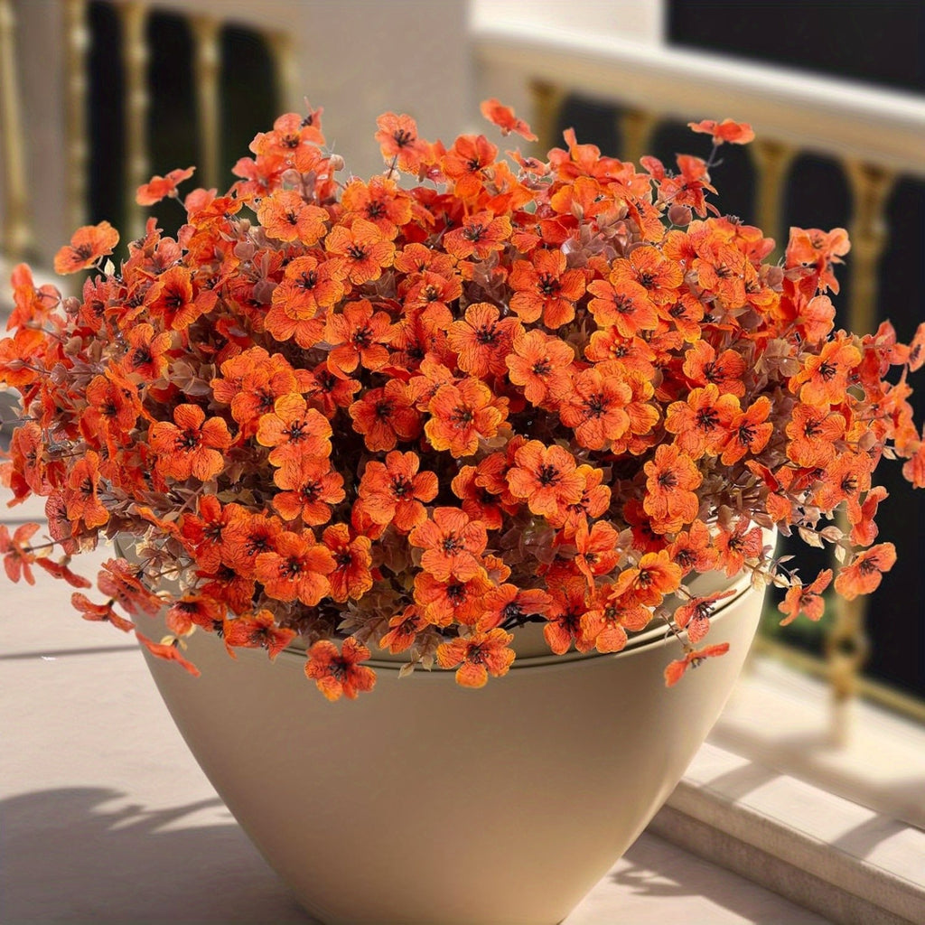 Fall Artificial Flowers 10pcs Mixed Color Autumn Floral Stems Fake Flowers for Vase Thanksgiving Table Centerpiece Home Decor Arrangement