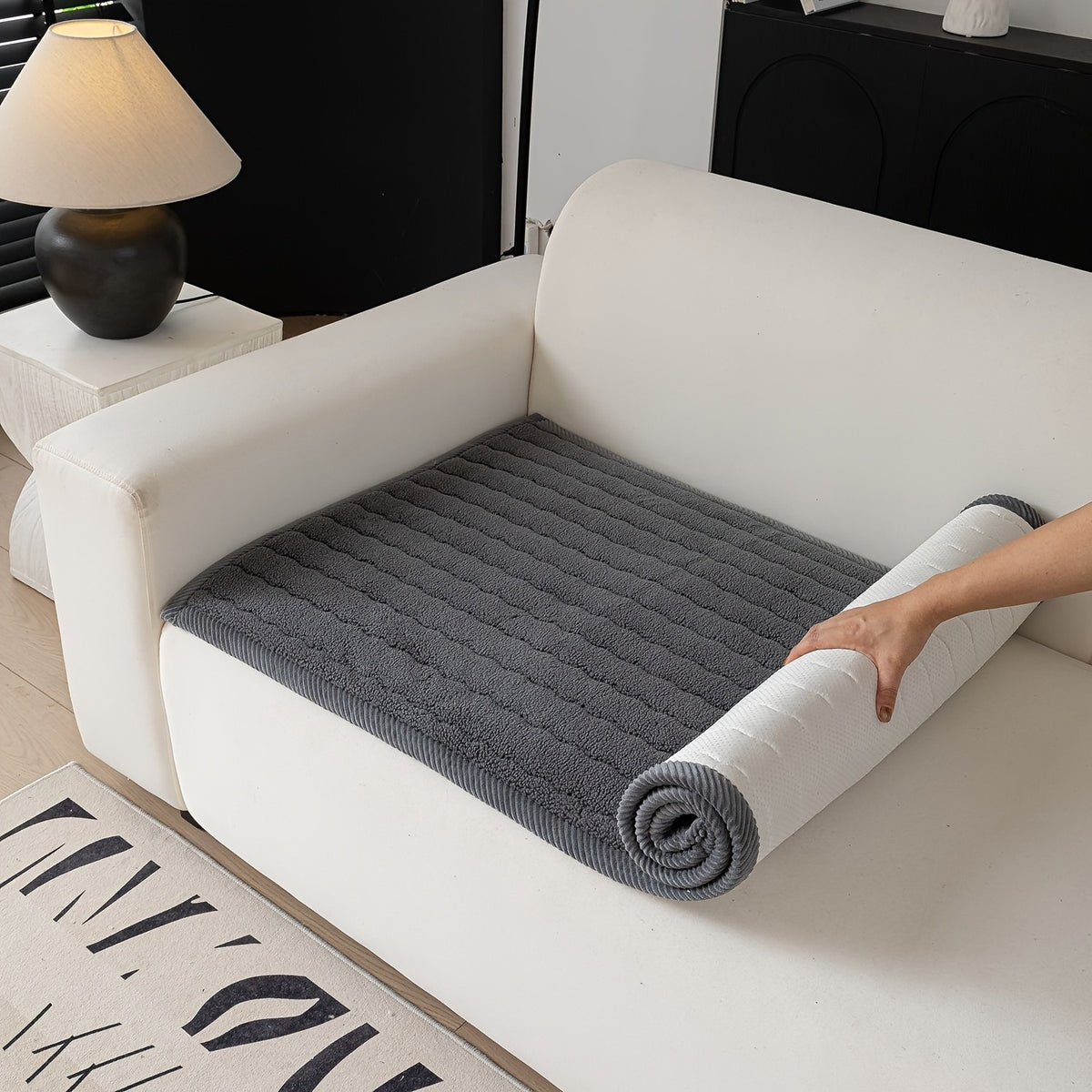 Plaid Sofa Protector Thickened Non-Slip Machine Washable Stretchable Pet Friendly - Sofa Cover for Living Room Bedroom Office Loveseat 4 Seater 6 Colors