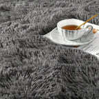 Shaggy Plush Area Rug Non-Slip Machine Washable Fluffy Tie-Dye Shedding Resistant 5x8 8x10 ft for Living Room Bedroom 7 Colors