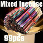 Incense Sticks Bulk Pack 98-170pcs Natural Fragrance Essential Oil Scented Incense for Home Yoga Meditation Camping Vacation Aromatherapy Room Freshener Multiple Scents Colors Gift Set Festive Decor