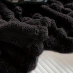 Soft Plush Throw Blanket – Thick Warm Fuzzy Cozy Blanket for Couch, Bed, Office & Travel | 4 Sizes, 4 Colors | Great for Gifts & Room Decor