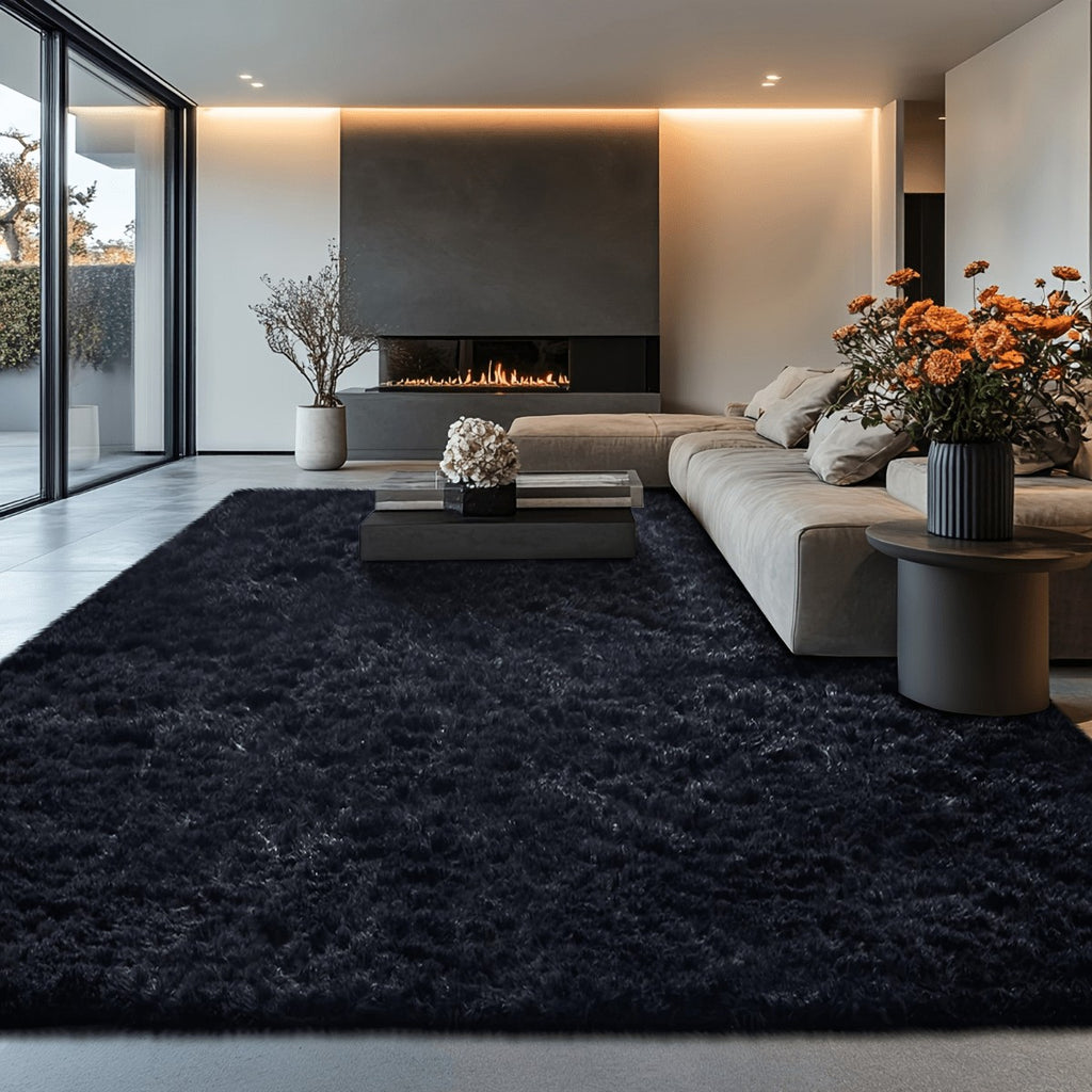 Fluffy Area Rug 200x300cm Super Soft, Large Indoor Shag Rug for Living Room Bedroom Office, Non-Slip Plush Floor Mat in Multiple Colors