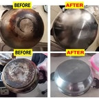 Metal Polishing Paste Complete Set, Coconut Oil-Infused Gloss Agent for Chrome, Stainless Steel & Painted Metals, Residue-Free Formula with Applicator Sponge Included