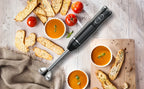 400W Immersion Hand Blender Stick Mixer with 304 Stainless Steel Blades, 2 Speeds & Turbo Mode, Detachable Base – 5-in-1 Set Available, Perfect for Soups, Smoothies, Purees & Baby Food