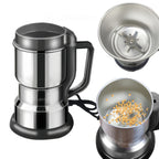 Electric Coffee Bean Grinder 300W 400g/14oz, 8-Blade Stainless Steel, One-Touch Button, Grinds Up to 36 Cups in 10 Seconds – Also for Spices, Grains & Nuts