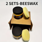 Beeswax Wood Polish & Scratch Repair Kit 80g with Polishing Sponge, Natural Wax for Wooden Furniture Floors Surfaces, 2-Set & 4-Piece Bundle