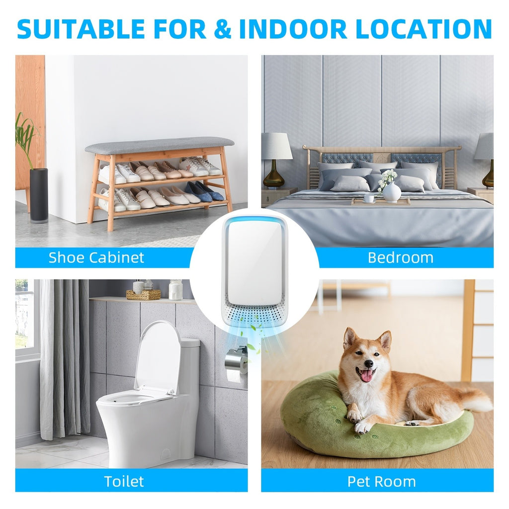Plug-In Ionic Air Purifier Filterless Silent Odor Neutralizer for Home Pet Smoke Cooking Office Gym 24/7 Zero Maintenance 2 4 6pcs
