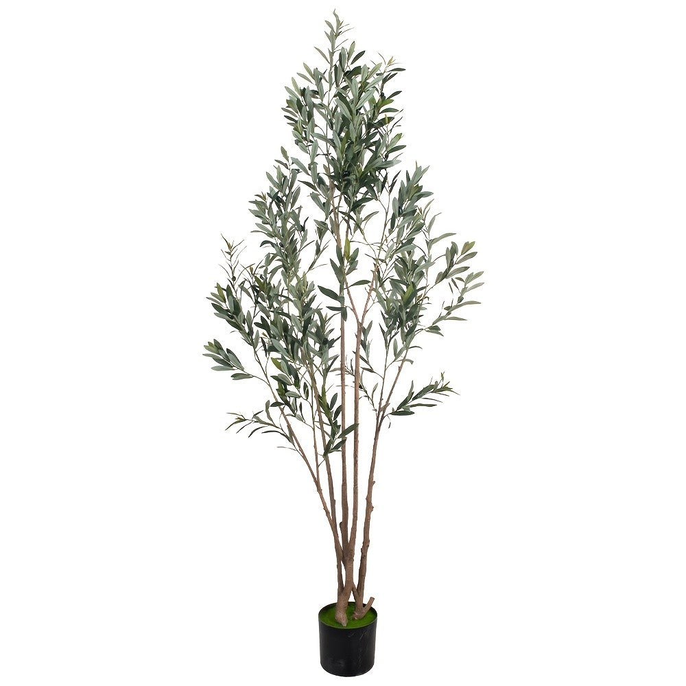 Artificial Olive Tree with Realistic Black Fruits – 4 Heights 47–83 Inch Nordic Mediterranean Faux Plant for Living Room, Kitchen, Hotel & Office | No Maintenance Indoor Decor