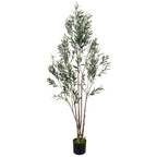 Artificial Olive Tree with Realistic Black Fruits – 4 Heights 47–83 Inch Nordic Mediterranean Faux Plant for Living Room, Kitchen, Hotel & Office | No Maintenance Indoor Decor