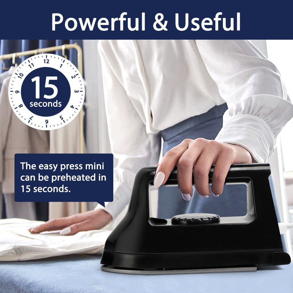 Compact Mini 400W Portable Heat Press with Charging Station – For T-Shirts, Footwear, Bags & Vinyl Projects, Travel & Home Use | Light Blue, Light Purple & White