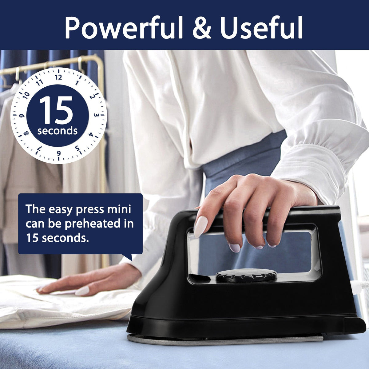Compact Mini 400W Portable Heat Press with Charging Station – For T-Shirts, Footwear, Bags & Vinyl Projects, Travel & Home Use | Light Blue, Light Purple & White