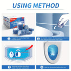 Blue Dissolve Toilet Tank Cleaning Tablets – 15-Day Long-Lasting Deodorizer, Stain Remover & Tank Cleaner | 20, 50 or 100 Count | Safe for Plastic & Porcelain