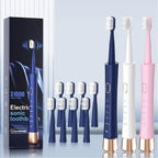 Sonic Electric Toothbrush with 8 Brush Heads - 5 Modes 31000 Vibrations IPX7 Waterproof USB Rechargeable 2 Min Timer Adults Men Women Couple Gift