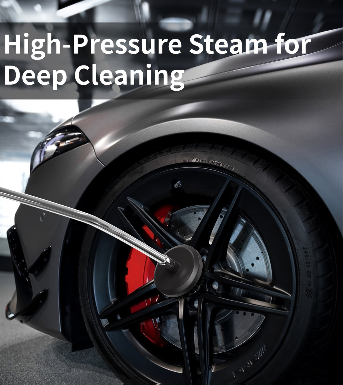 Steam Cleaner 9-Gear 47oz - High-Pressure Handheld with 9-Speed Adjustment, LCD Display & 47.34oz Tank for Kitchen, Carpet & Sofa | 7 Colors