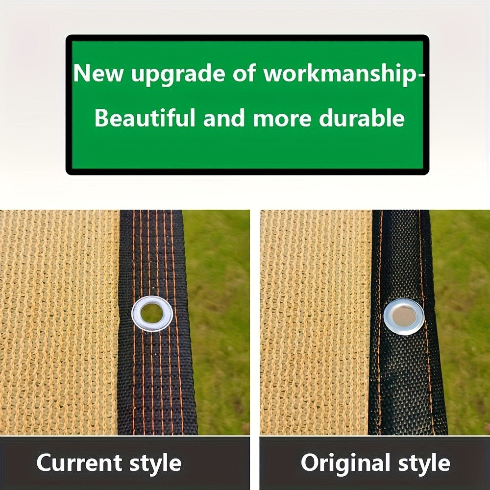 90% Sunshade Net Heavy Duty Thickened Shade Cloth Balcony Privacy Net Greenhouse Vegetable Garden Thermal Insulation PVC Edge Reinforced Corners