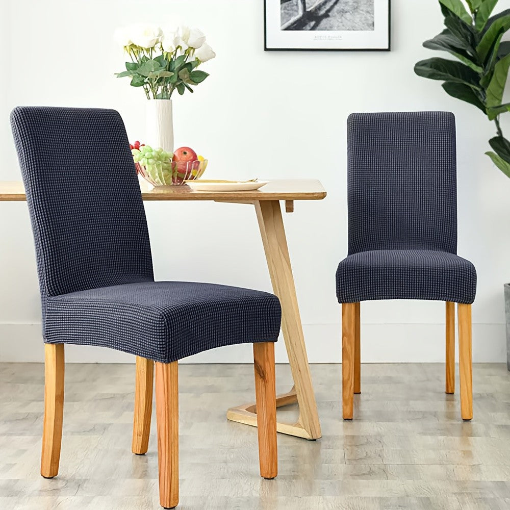 Stretch Dining Chair Seat Covers – Removable & Washable Slipcovers | Set of 6