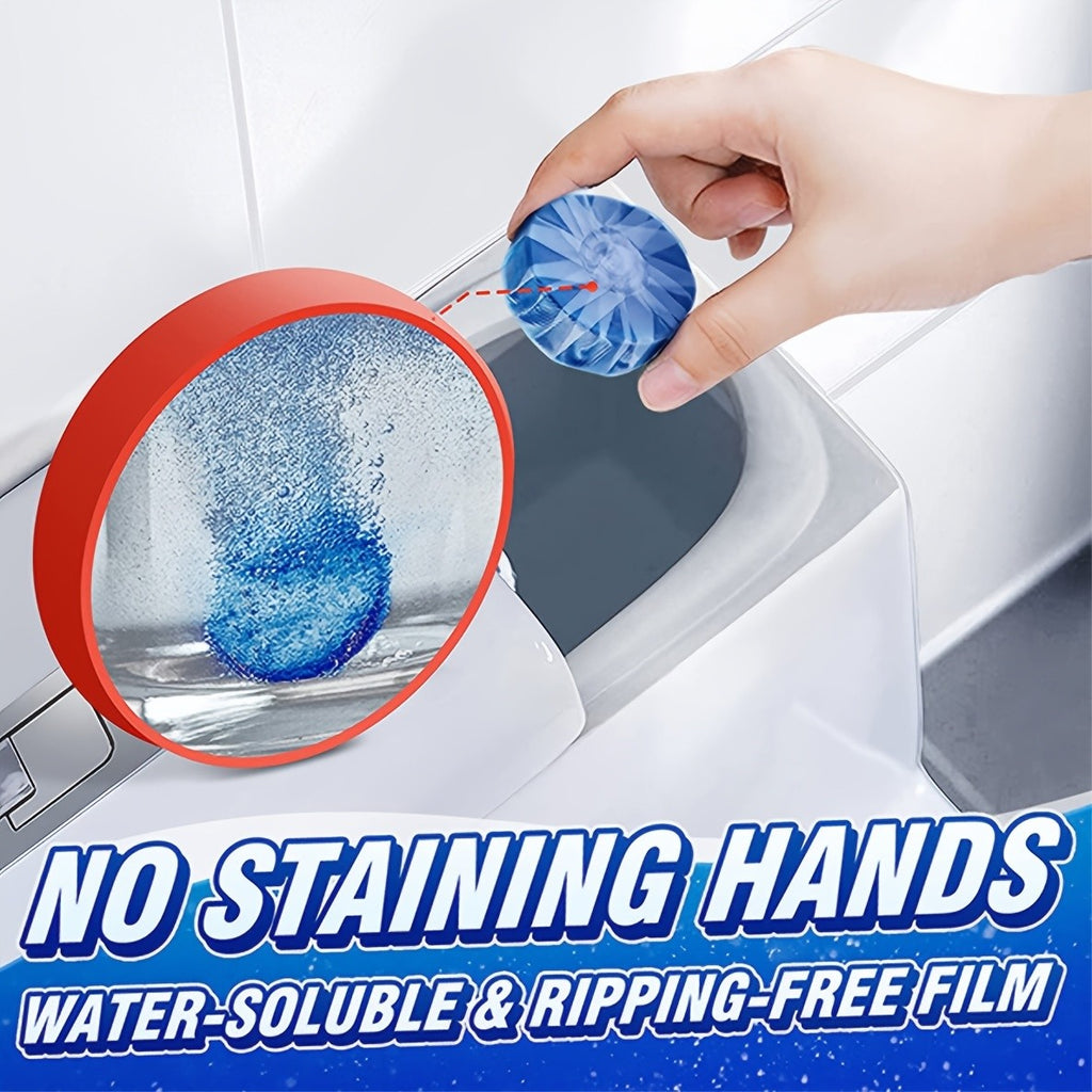 Automatic Toilet Cleaner Tablets 32 Pack, Drop-In Tank Formula Cleans & Deodorizes with Every Flush, Removes Tough Stains & Leaves Fresh Lavender Scent for Continuous Bathroom Hygiene