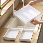 Expandable Kitchen Utensil Drawer Organizer Tray with Adjustable Dividers – Multiple Compartments for Forks, Spoons, Knives & Chopsticks, Durable Plastic, Extra Large 4-Direction Extension for Home Kitchen