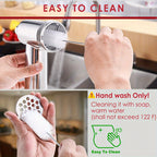 Meat Grinder Attachment for KitchenAid Stand Mixers, Metal Food Grinder with 4 Grinding Plates, 4 Blades, 2 Sausage Stuffer Tubes & Cleaning Brush — Fits All KitchenAid Models, Perfect Kitchen Gift