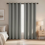 Thermal Insulated Blackout Curtains 2 Panels – 100% Room Darkening Soft Thick Drapes for Bedroom Living Room Office, Modern Window Curtains Easy Care, 3 Sizes 52x63 52x84 52x95 Inches