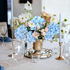 Bulk Artificial Hydrangea Flower Heads 72pcs with Stems - Faux Hydrangea Flowers for Home, Wedding & Party Decorations, Floral Arrangements & Centerpieces
