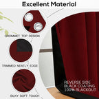 4-Panel 100% Blackout Velvet Curtains – Thermal Insulated, Noise Reducing, Privacy | Living Room & Bedroom | 4 Colors, 6 Sizes | Nuvia Haven