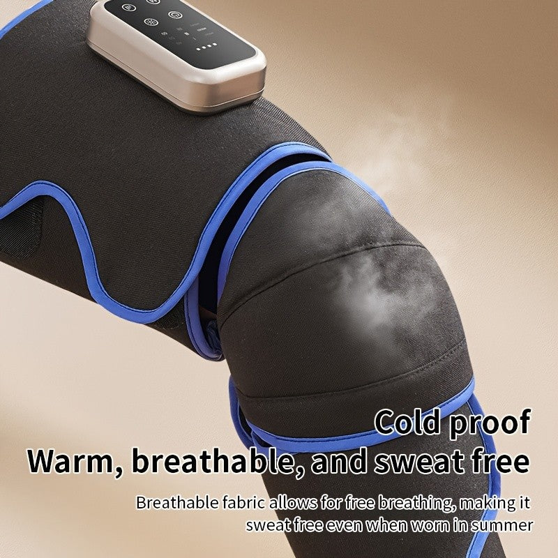Full Leg Massager with Heat & Vibration Cordless Rechargeable – 4 Modes Pneumatic Compression for Calves Thighs Knees Ankles Soles, Large Screen, Mother's Day Father's Day Gift