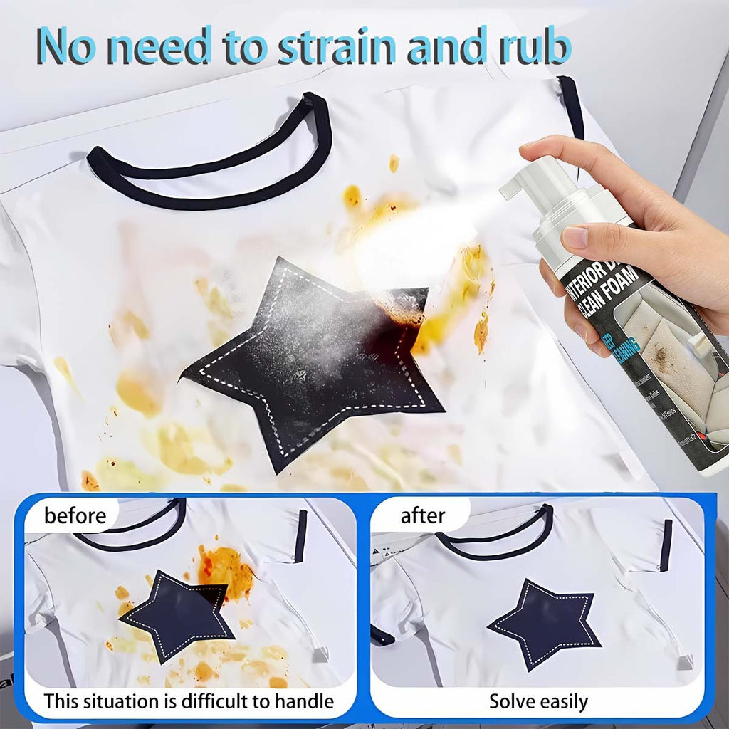 No-Water Fabric & Upholstery Stain Remover 150ml – Safe Dry Cleaner for Sofas, Mattresses, Carpets, Clothing & Curtains, Powerfully Breaks Down Stains, No Rinse Needed, Easy to Use