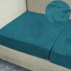 Velvet Stretch Cushion Cover Slipcover for Sofa Armchair Living Room Seat Cushion Protector Plush Couch Cover 1 2 3 Seater