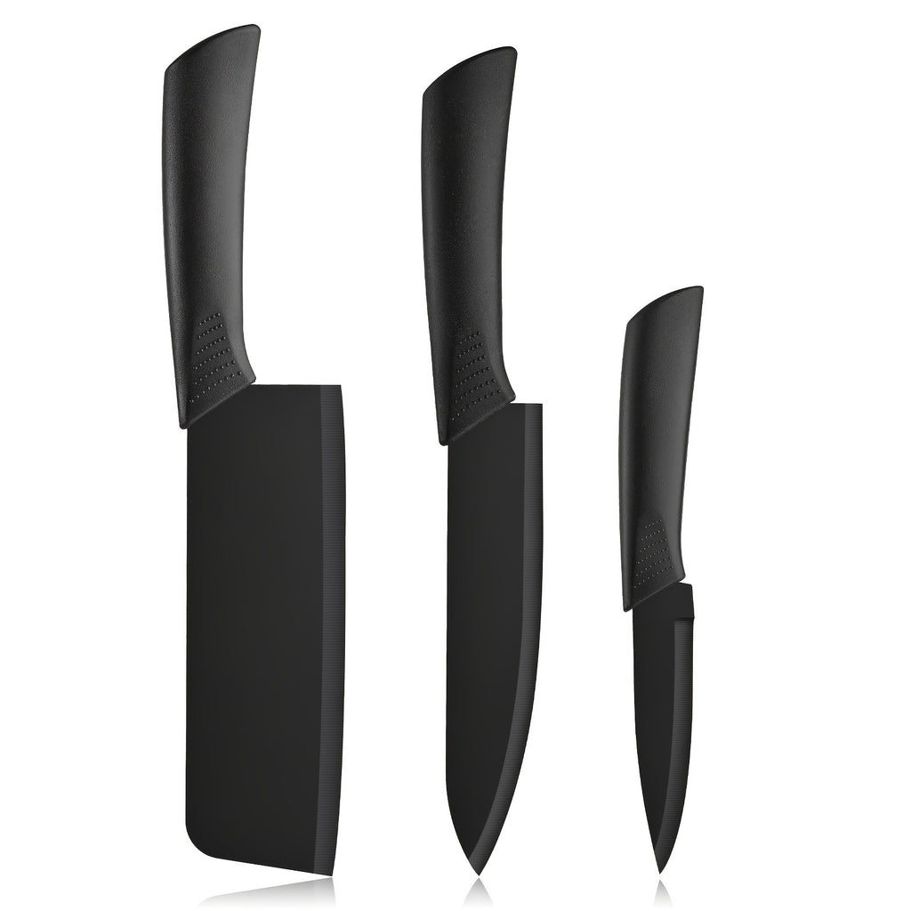 Professional Kitchen Knife Set with Forged Carbon Steel Blades, Full Tang Chef's, Meat, Carving & Cleaver Knives Plus Poultry Shears, Upgraded Version, Perfect Gift for Women & Home Cooks