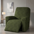 1 Seat Sofa Slipcover Stretch Recliner Cover Elastic Armchair Slipcover Washable Spandex Couch Cover with Pocket for Living Room Office Home - 5 Colors Dark Gray Beige Coffee Green Navy Blue