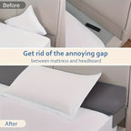 Bed Wedge Mattress Gap Filler Pillow, Headboard Closer Sleeping Pillow Against Headboard or Wall, Removable Cover Anti-Snoring Bed Wedge for Twin Full Queen King