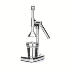 Manual Stainless Steel Citrus Lemon Juicer Press - Large 3.94" Bowl Hand Press Squeezer with U-Shaped Suction Base & Tapered Filter Disc - No Electricity, High Juice Yield, Dishwasher Safe