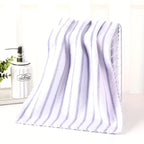 Color Coded Coral Fleece Towel Set 5 Pack – Ultra Soft Thickened Absorbent Bath Face Towels 5 Colors for Spa Sensitive Skin, Solid or Striped