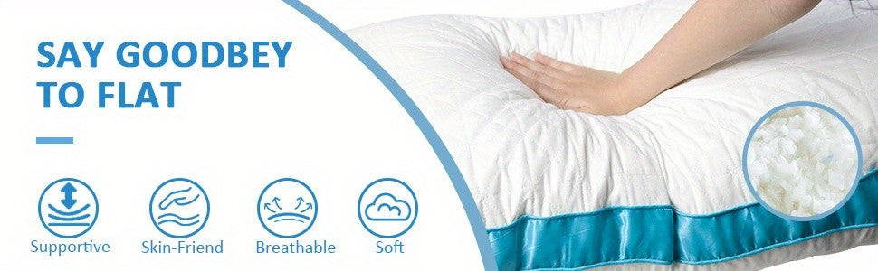 Firm Full Body Pillow for Adults – Long Bed Pillow for Side, Back & Stomach Sleepers | Supportive Body-Length Sleep Pillow in Grey & Pink