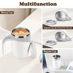 Self Stirring Coffee Cup 8.45oz Automatic - One Button Electric Mixing Mug with Lid, Reusable Travel Cup for Coffee, Milk & Protein Powder, Style A & B, Perfect Christmas Gift