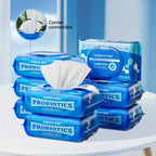 Flushable Wet Wipes with Probiotics, Plant-Based Fibers Fragrance-Free Sewer-Safe Butt Wipes, Soft Thick Disposable Personal Care Wipes for Adults, Incontinence & Sensitive Skin, Multi-Pack