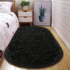 Tie-Dye Shaggy Plush Area Rug Non-Slip Fuzzy Soft Bedside Carpet Pet Friendly for Bedroom Living Room Dorm 5 Colors