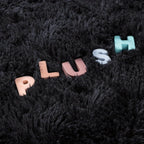 Black Fluffy Shag Area Rug Thick Soft Fuzzy Bedroom Rug Living Room Carpet 4x6 5x8 6x9 8x10 Ft Cute Room Decor