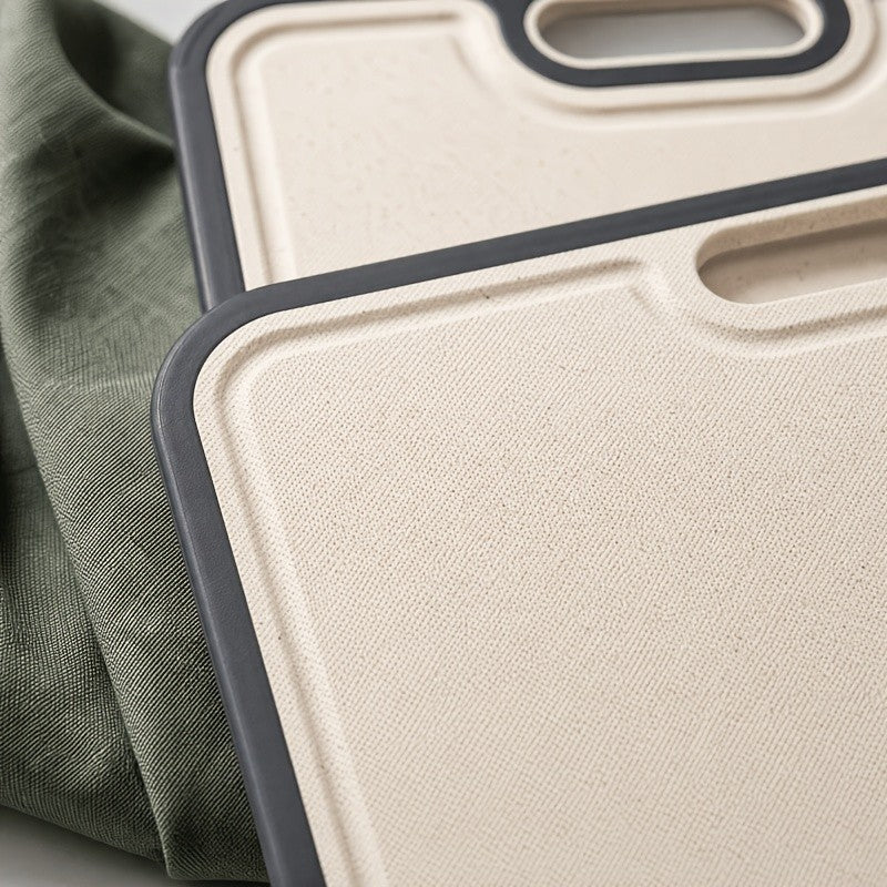 Titanium Cutting Board Double-Sided Food-Grade 17x11.5 Inch - Pure Titanium & Wheat Straw PP Large Kitchen Chopping Board, Easy to Clean, Durable & Eco-Friendly